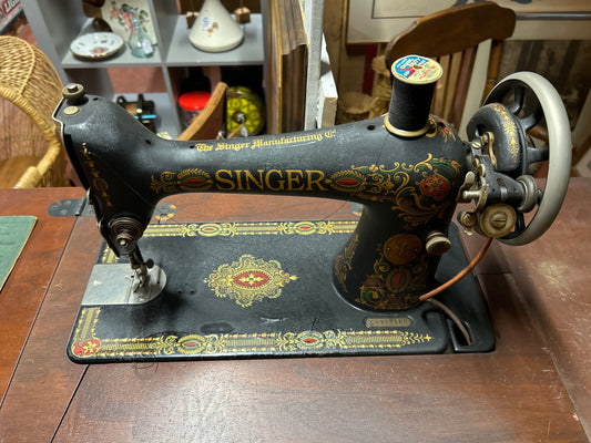 Singer Sewing Machine #66 and Cabinet