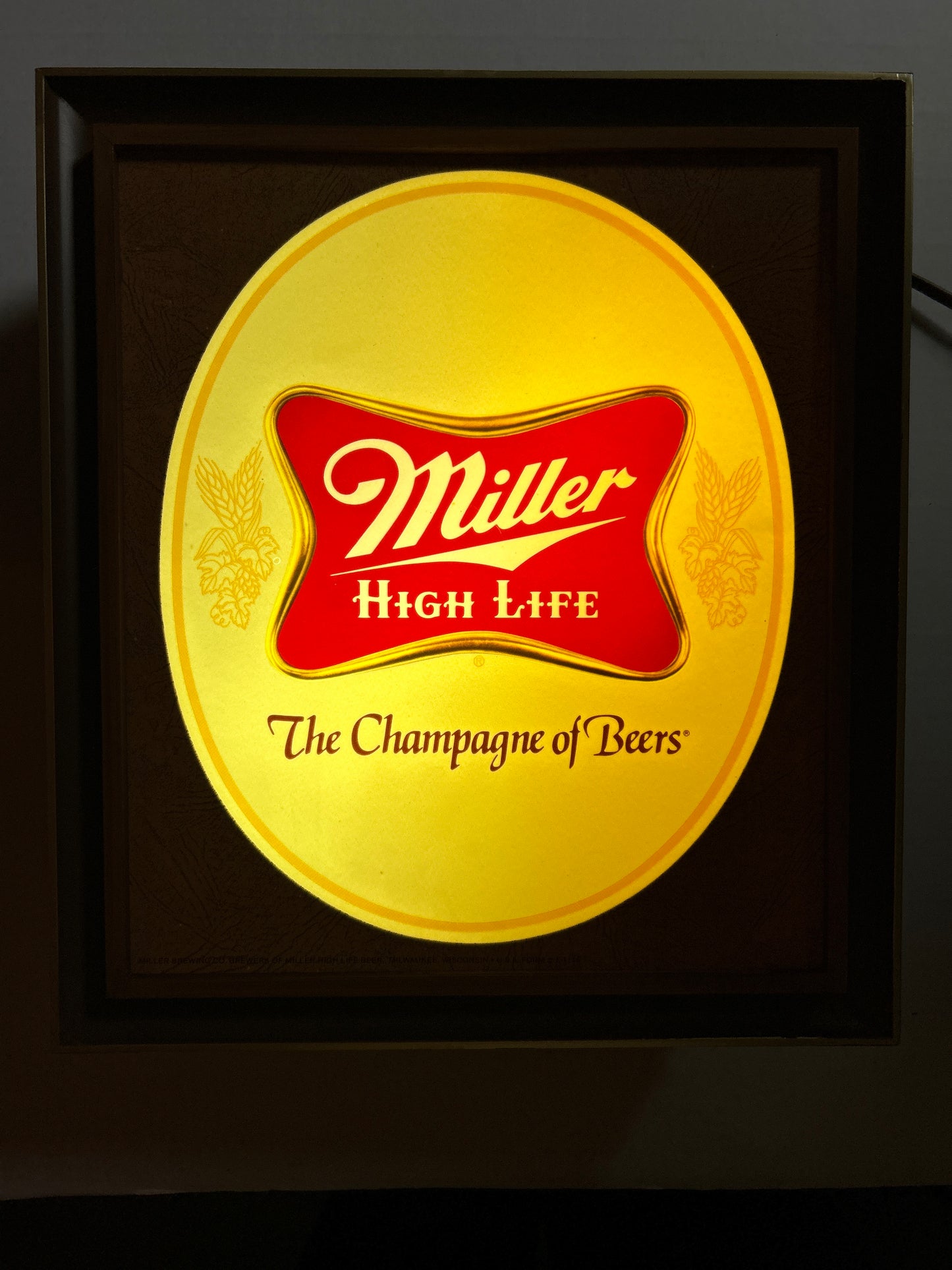 Miller High Life “The Champagne of Beers” Lighted Sign