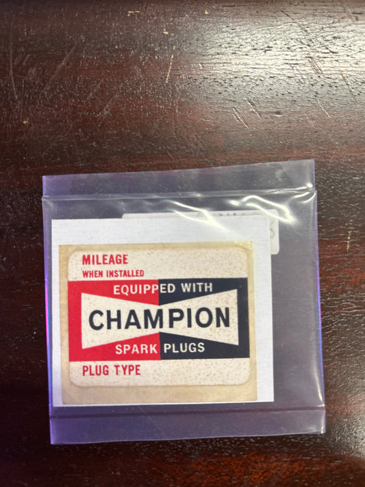Champion Sticker