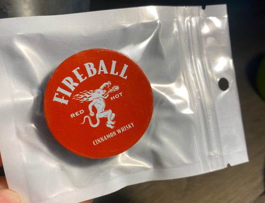 Fireball Button Sticker