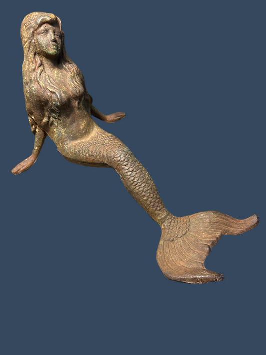 Cast Iron Mermaid Figure