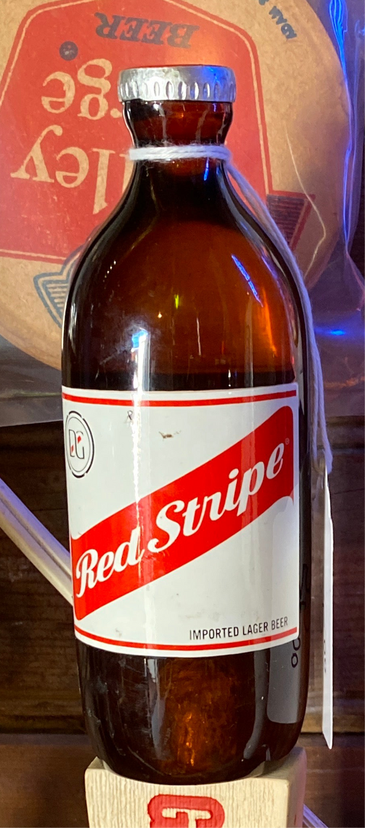 Red Stripe Tap Handle