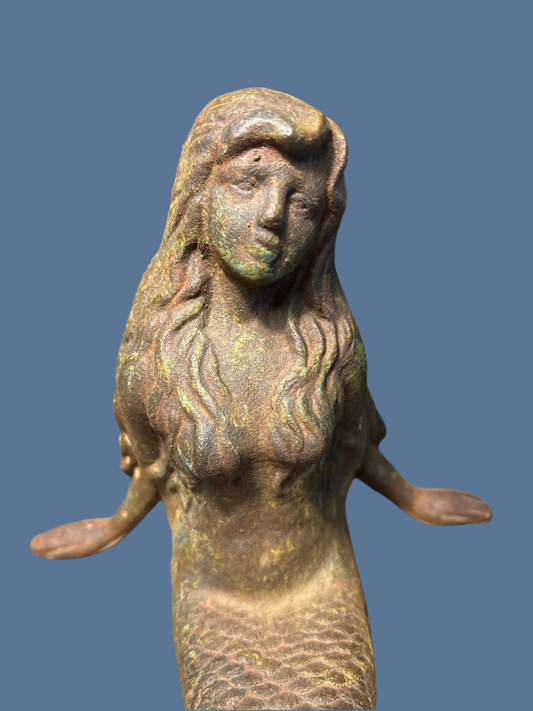Cast Iron Mermaid Figure