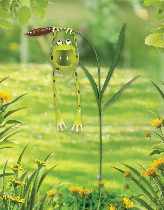 Froggy Solar Garden Stake 48"
