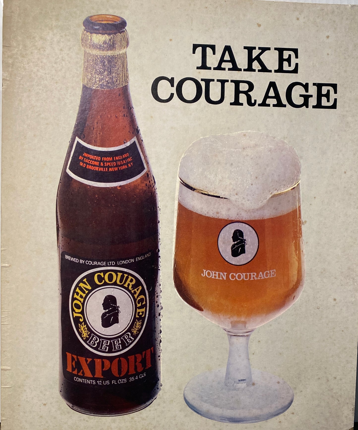 John Courage Beer Stand Up Displayer