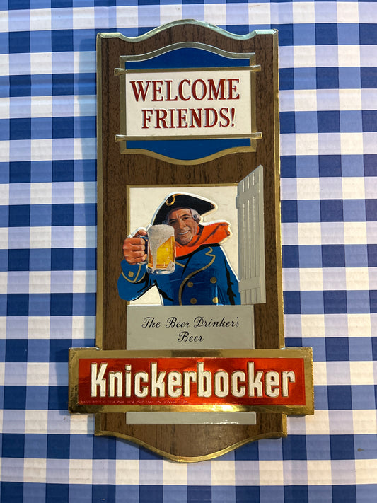 Knickerbocker Beer Cardboard Sign-15”