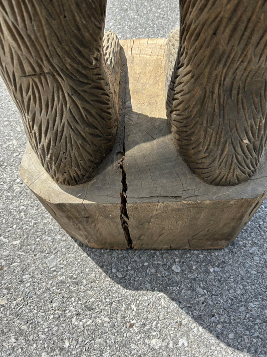 7 ft. Wood Carved Bigfoot