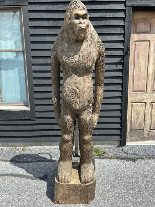 7 ft. Wood Carved Bigfoot