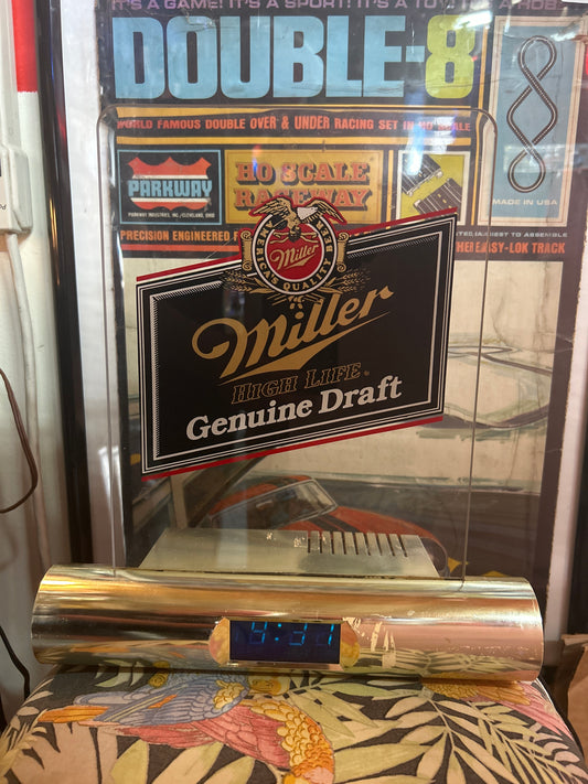 Miller Genuine Draft Clock and Light
