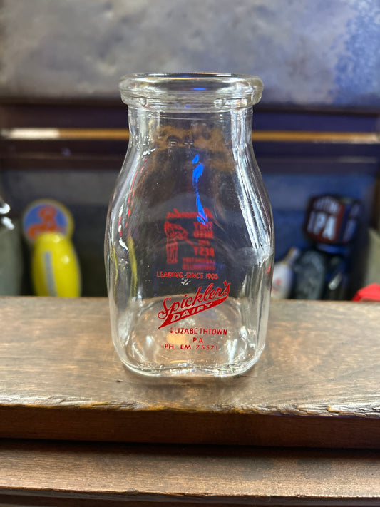 Spicklers Pint Milk Bottle