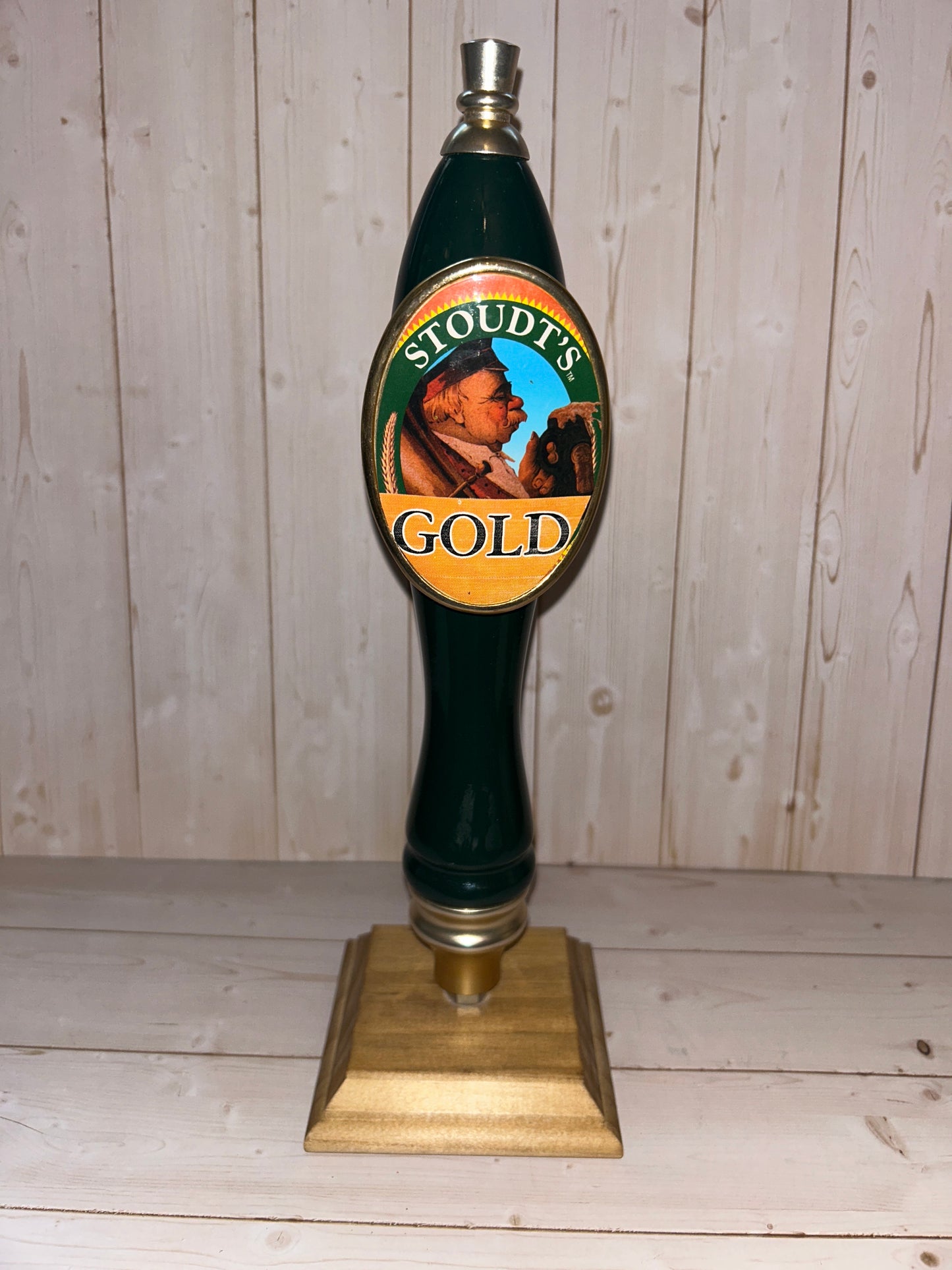 Stoudt’s Gold Tap Handle