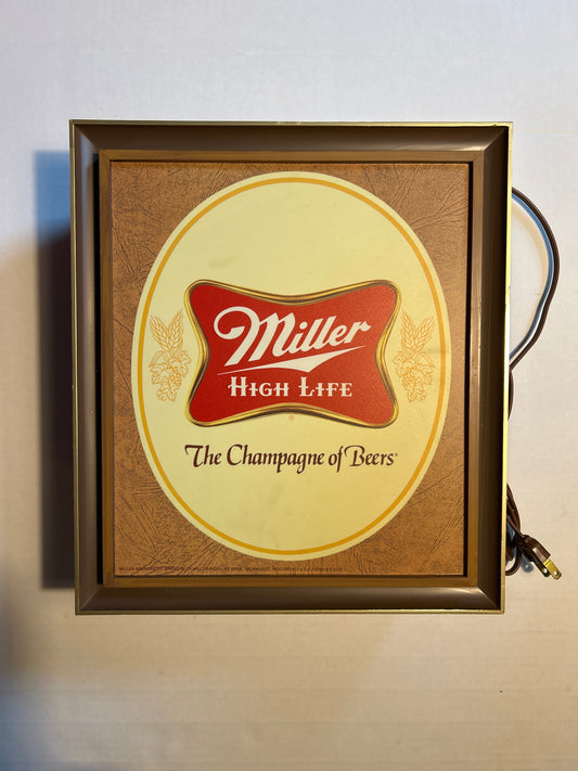 Miller High Life “The Champagne of Beers” Lighted Sign