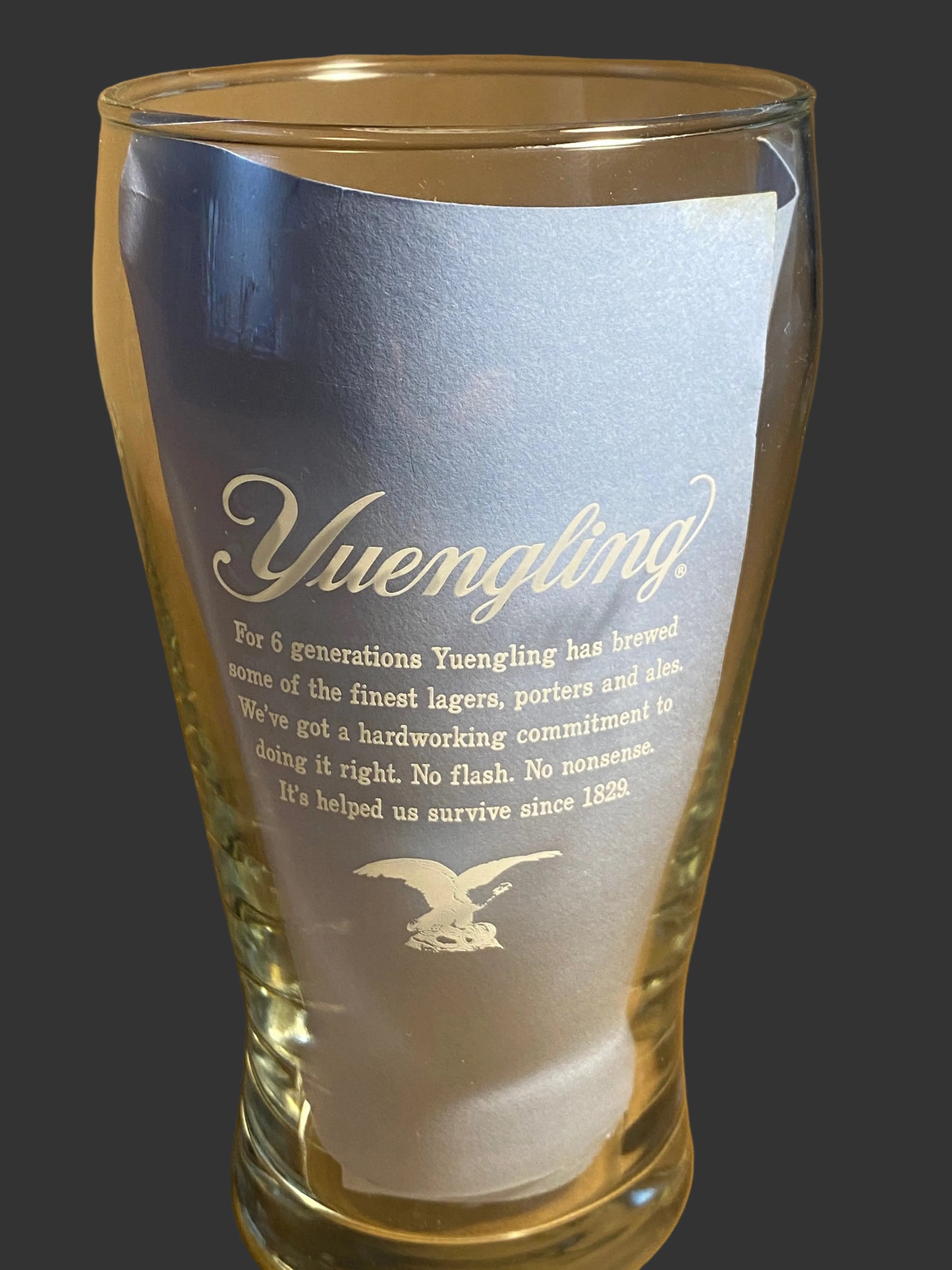 Yuengling 185 Years Beer Glass