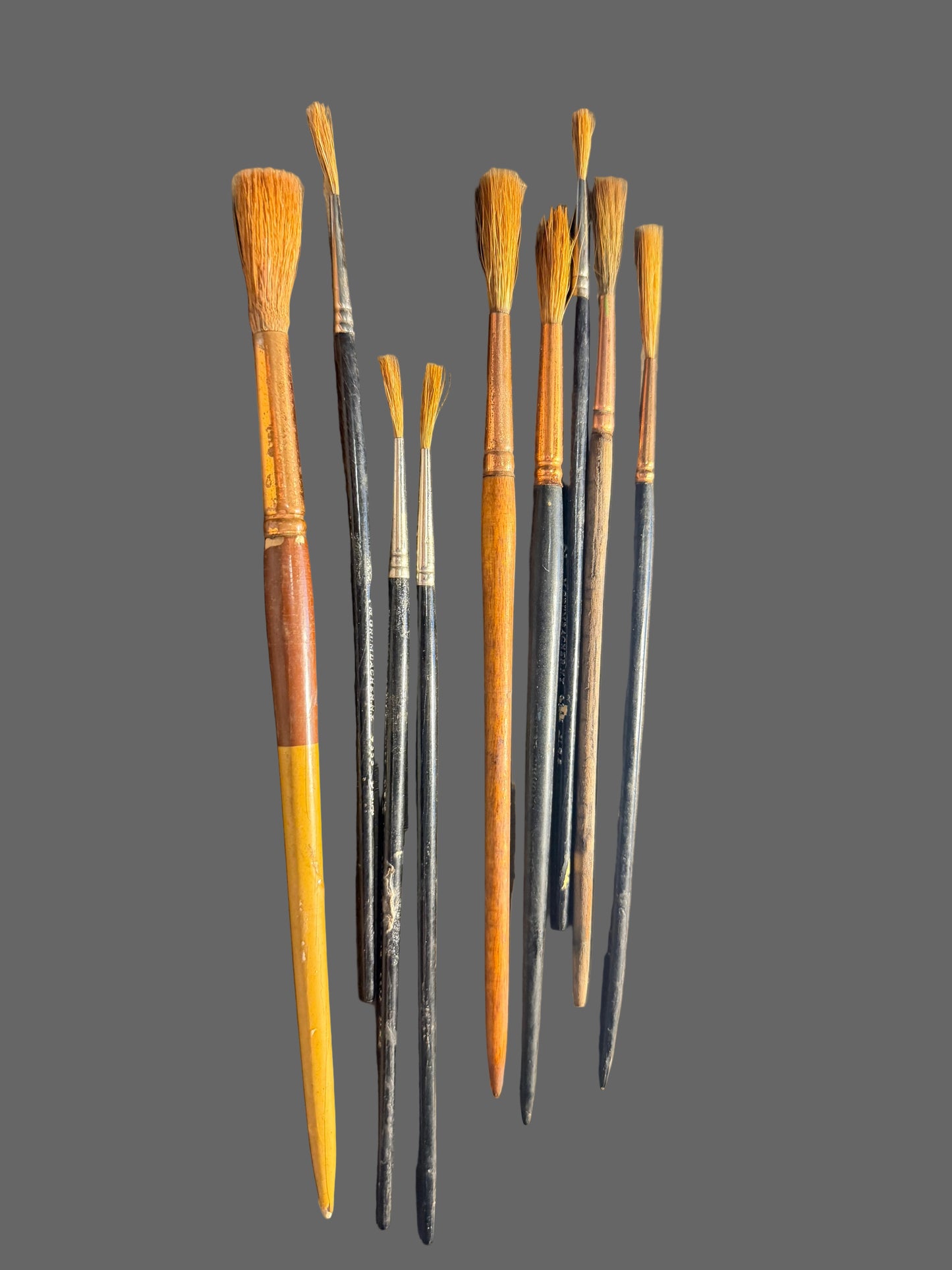 Asst. Size Natural Hair Paint Brushes