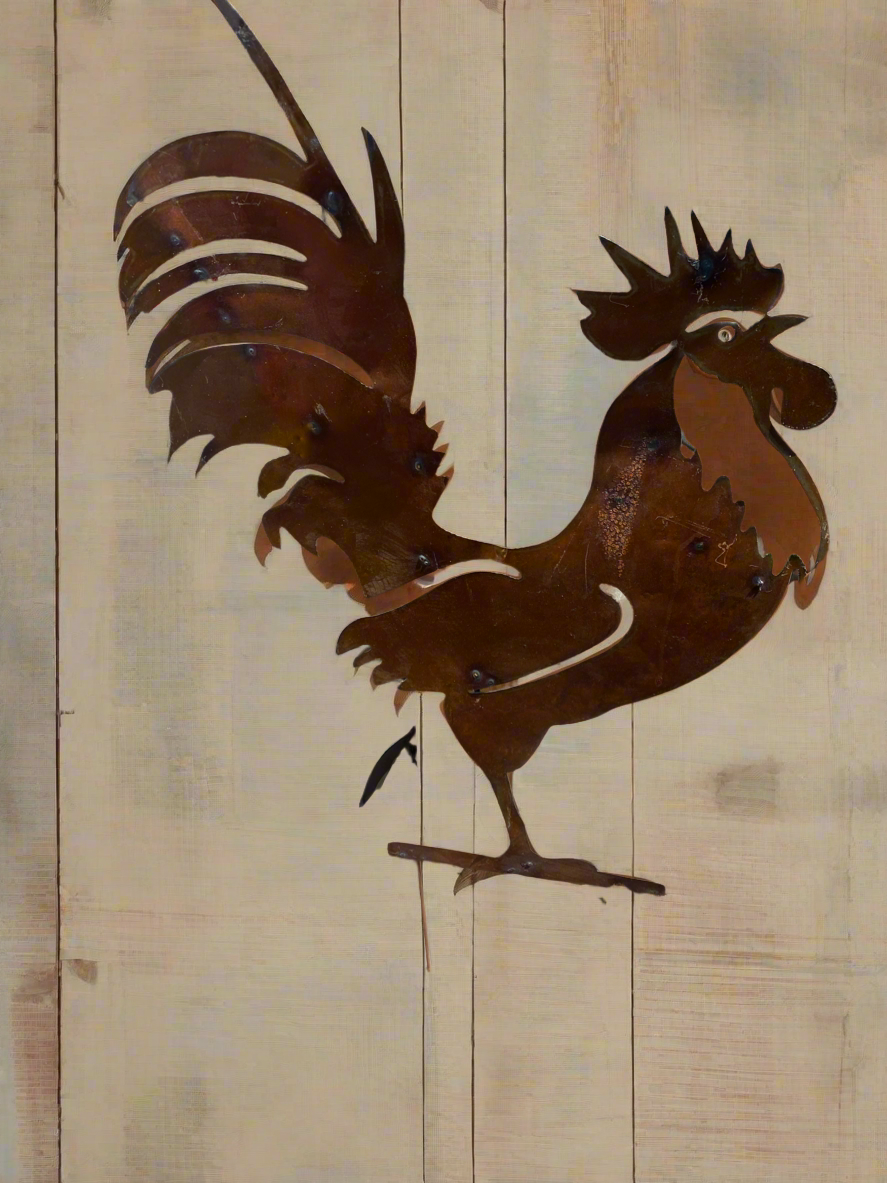 Rustic Rooster Stake
