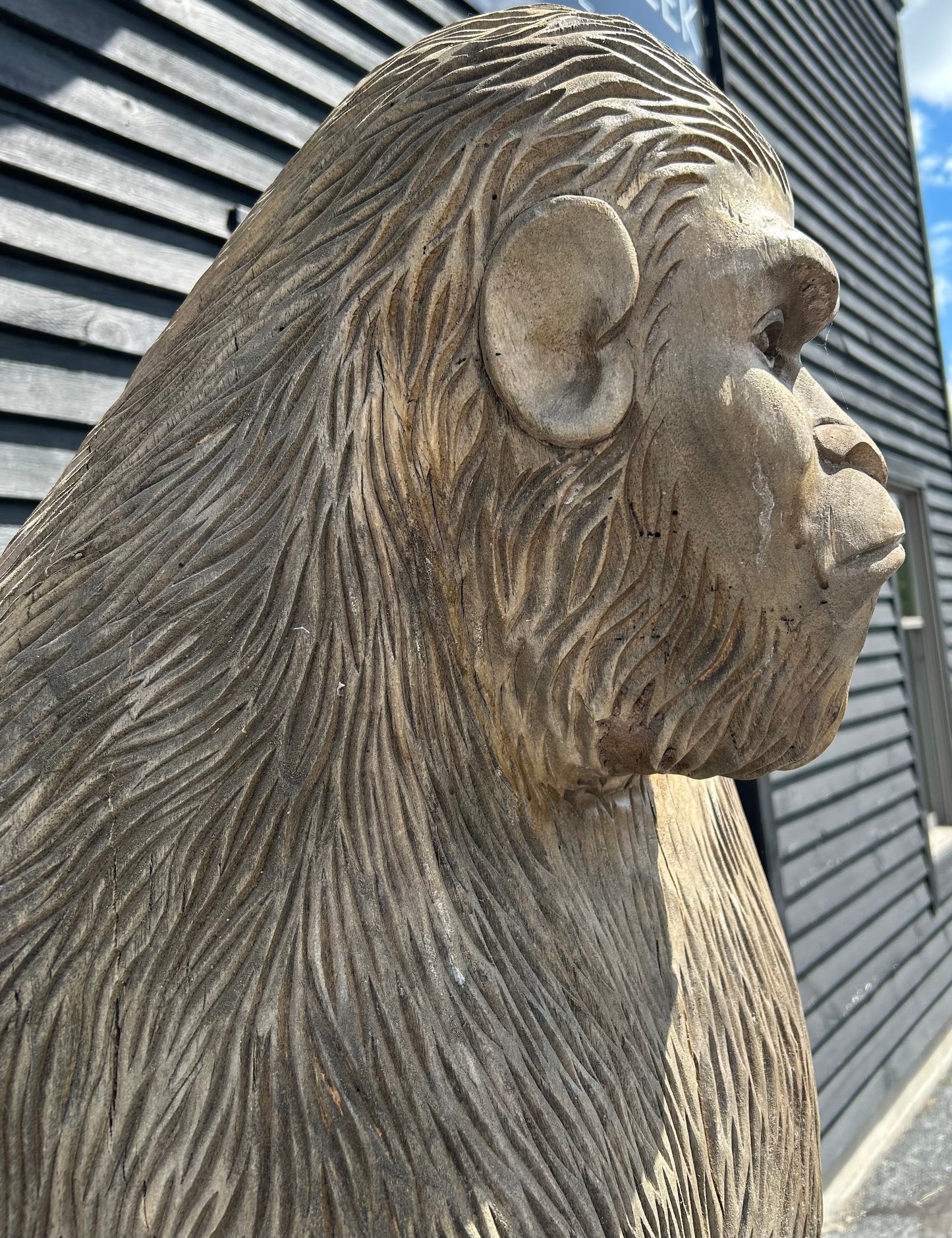 7 ft. Wood Carved Bigfoot