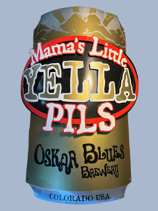 Oskar Blues Mama’s Little Yella Pils Metal Sign