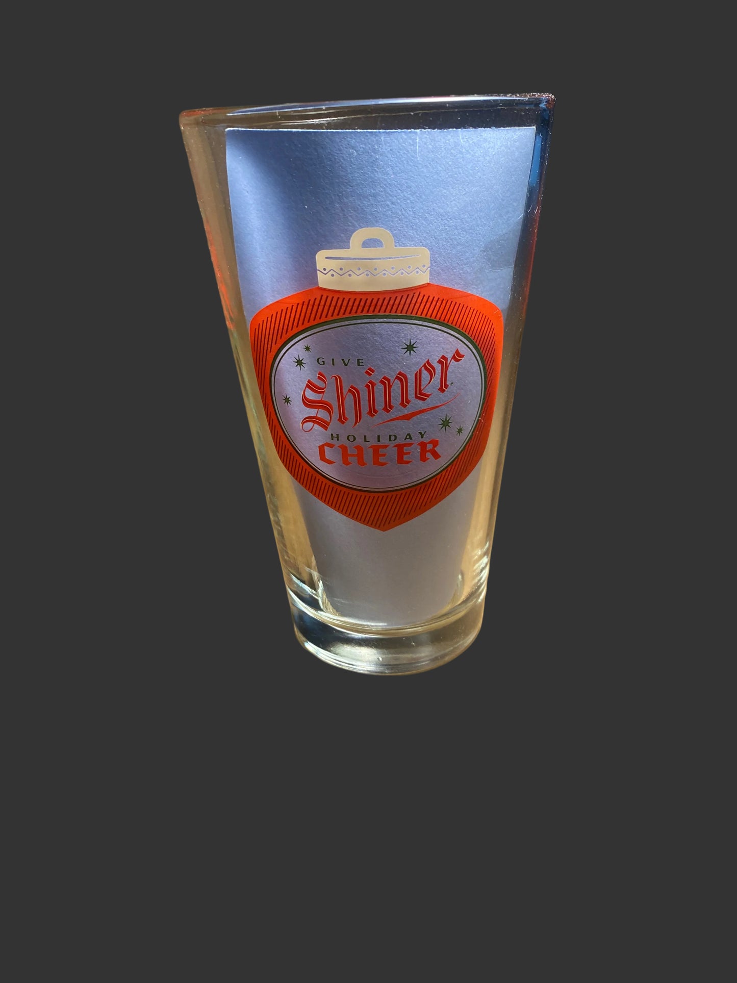Shiner Holiday Cheer Glass