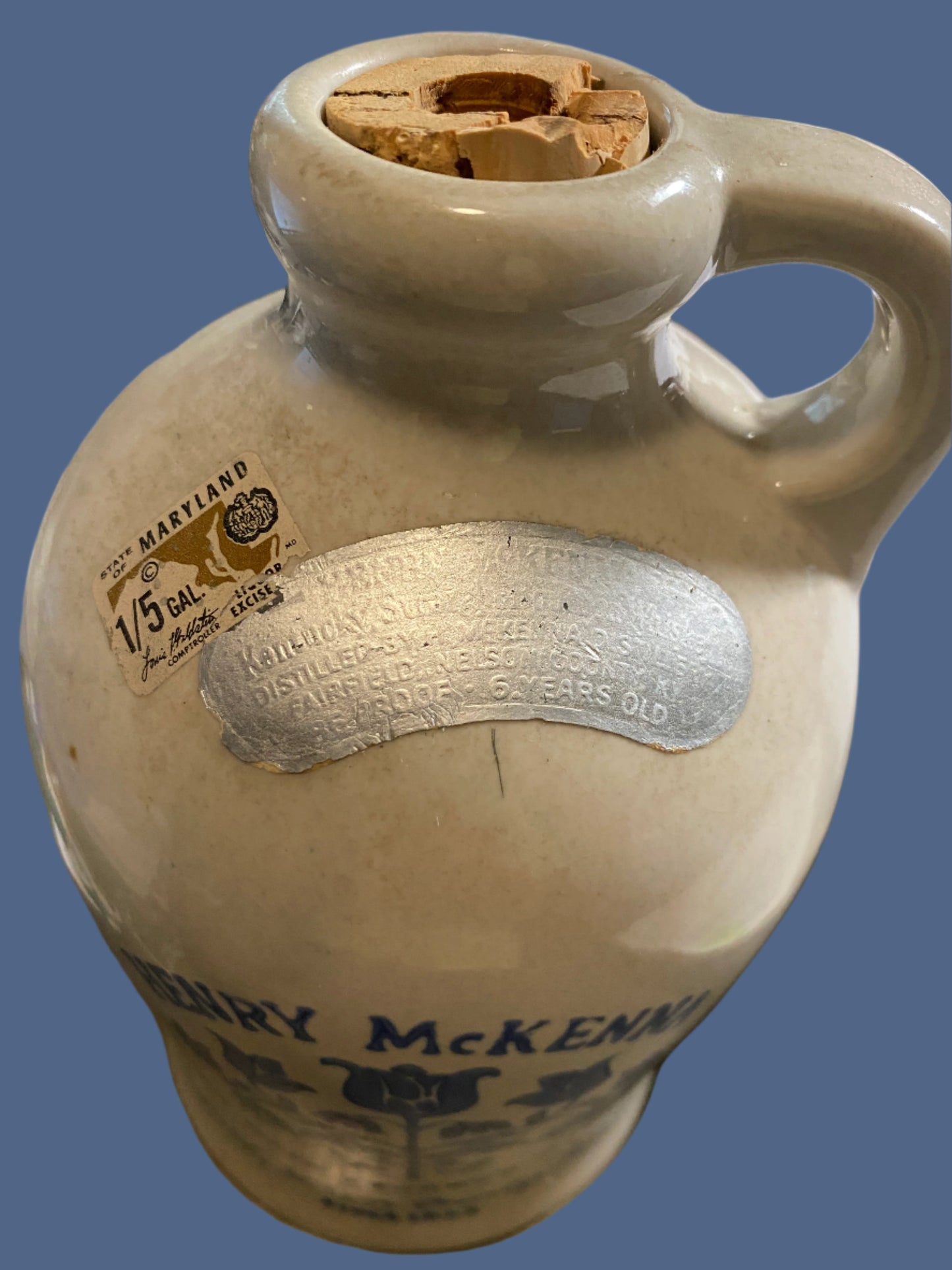 Henry McKenna Sour Mash Bourbon Whiskey Jug