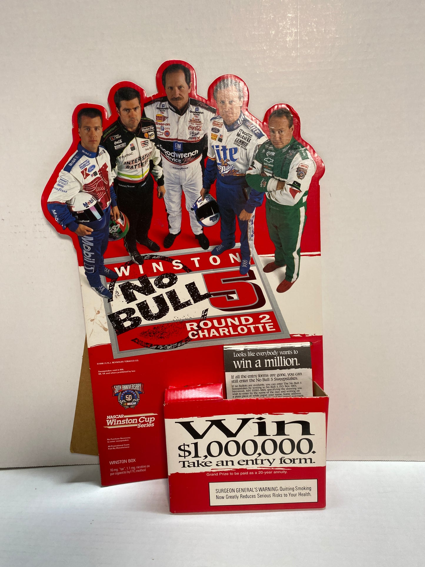 Winston No Bull Win $1,000,000 SweepStakes Displayer