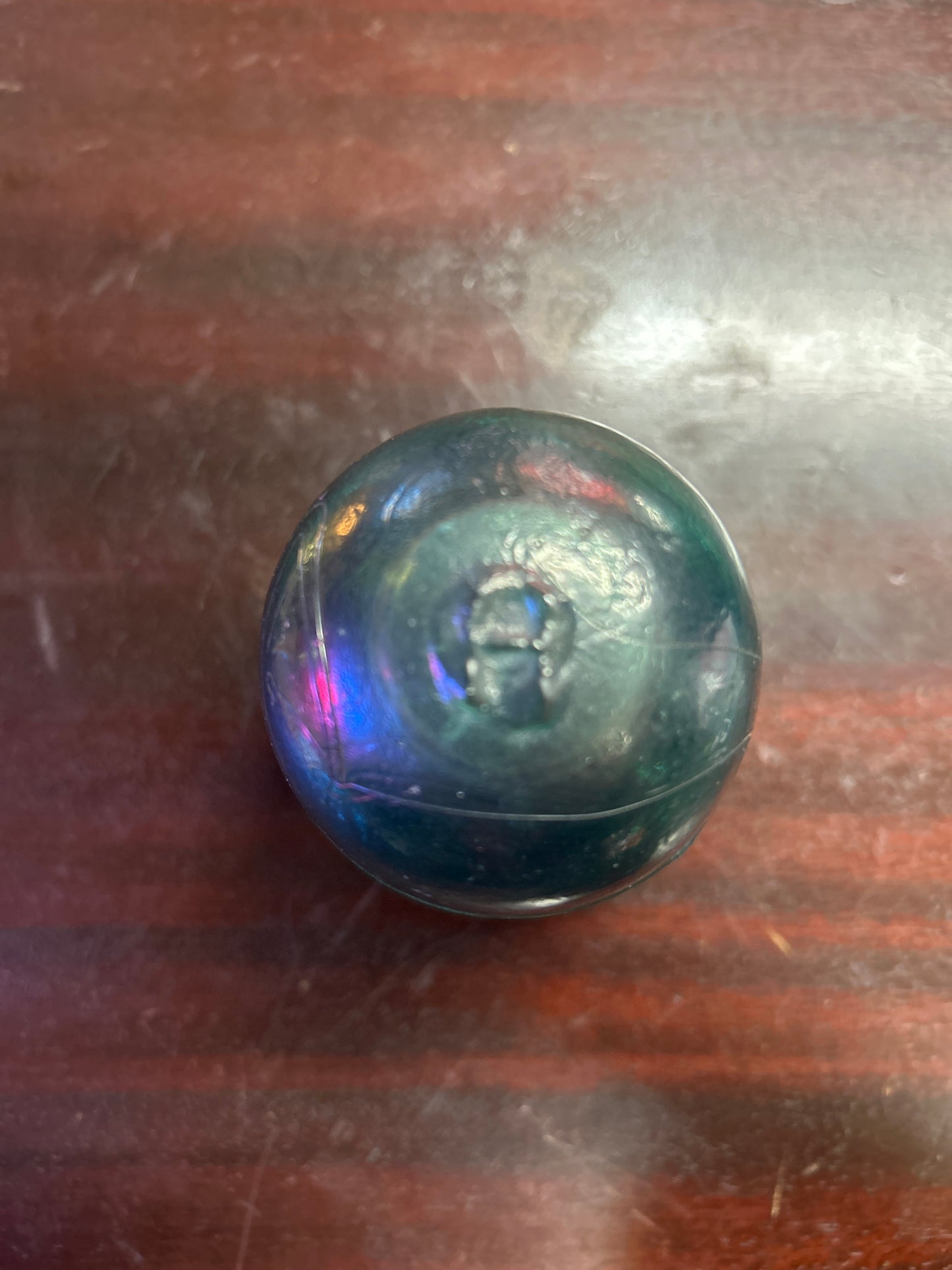 H.G. CO. Glass Insulator-Beehive-Milk Glass Green