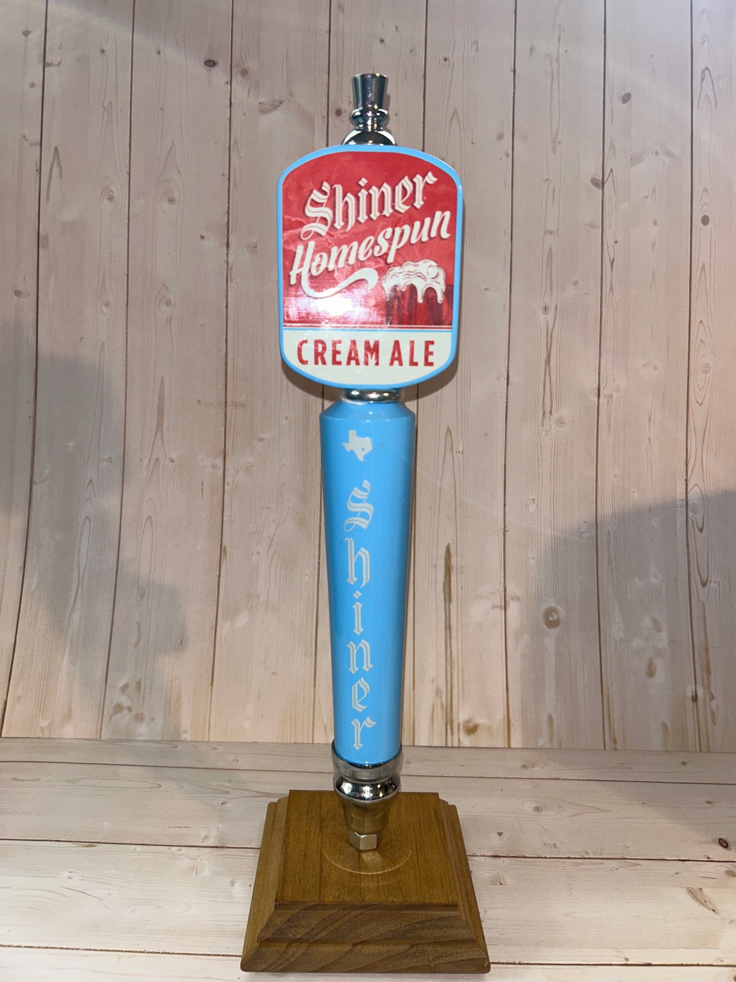 Shiner Homespun Cream Ale Tap Handle