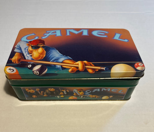 Joe Camel Shootin' Pool Tin Box