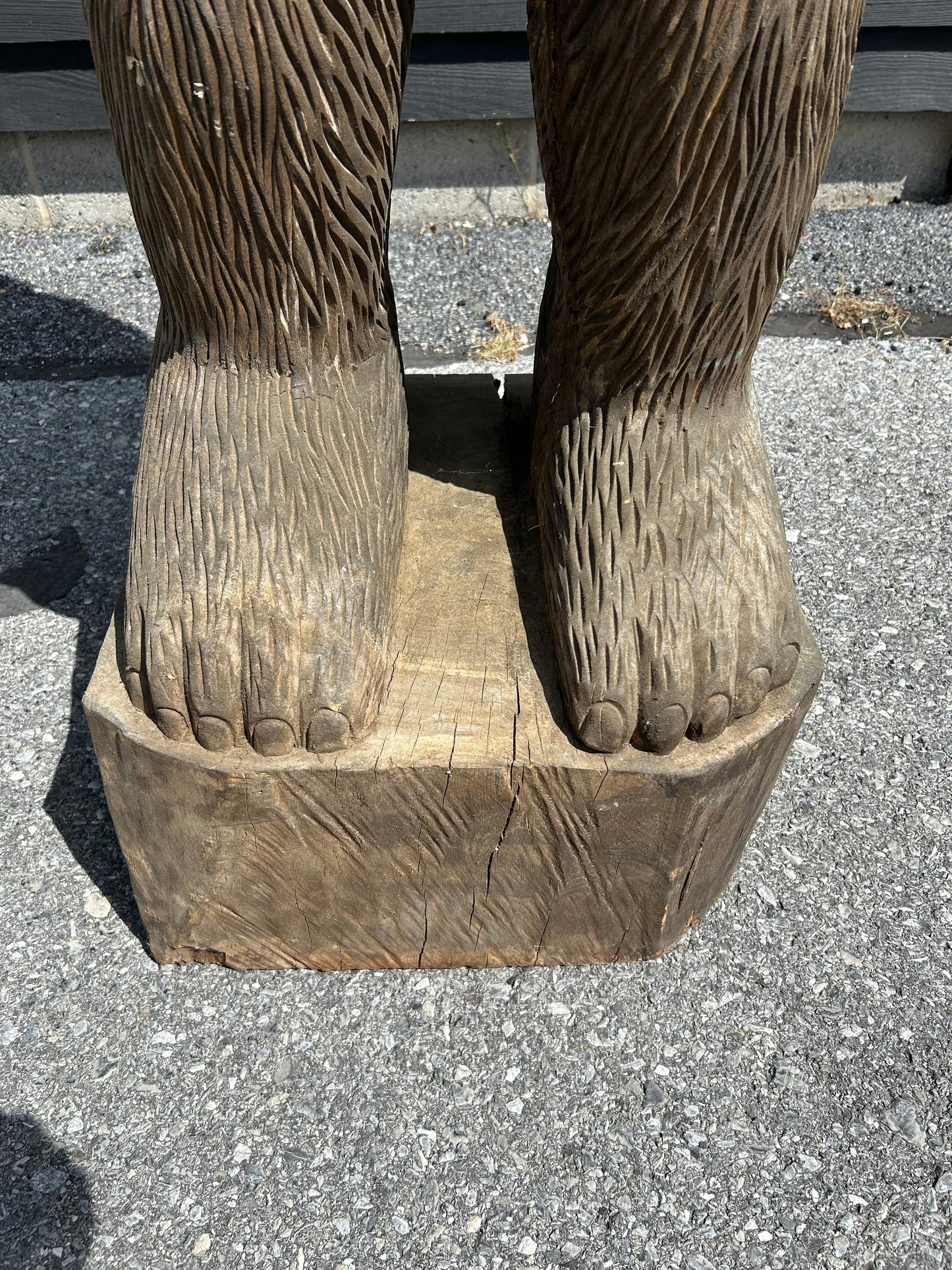 7 ft. Wood Carved Bigfoot