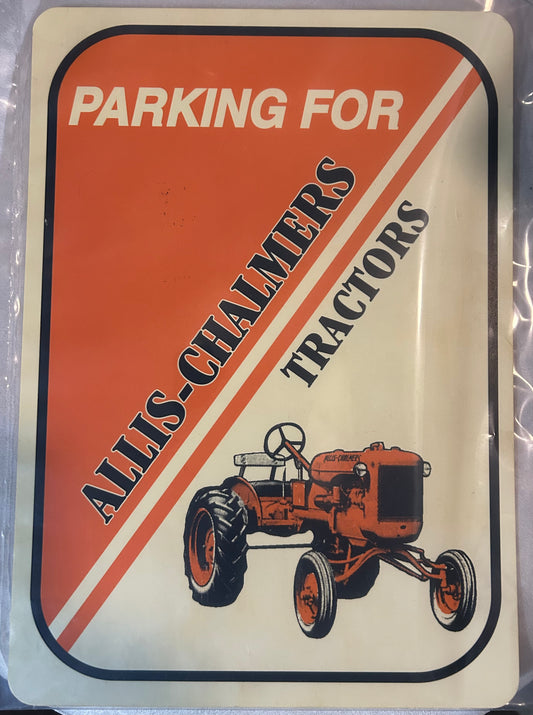 ALLIS-CHALMERS TRACTORS SIGN-PLASTIC