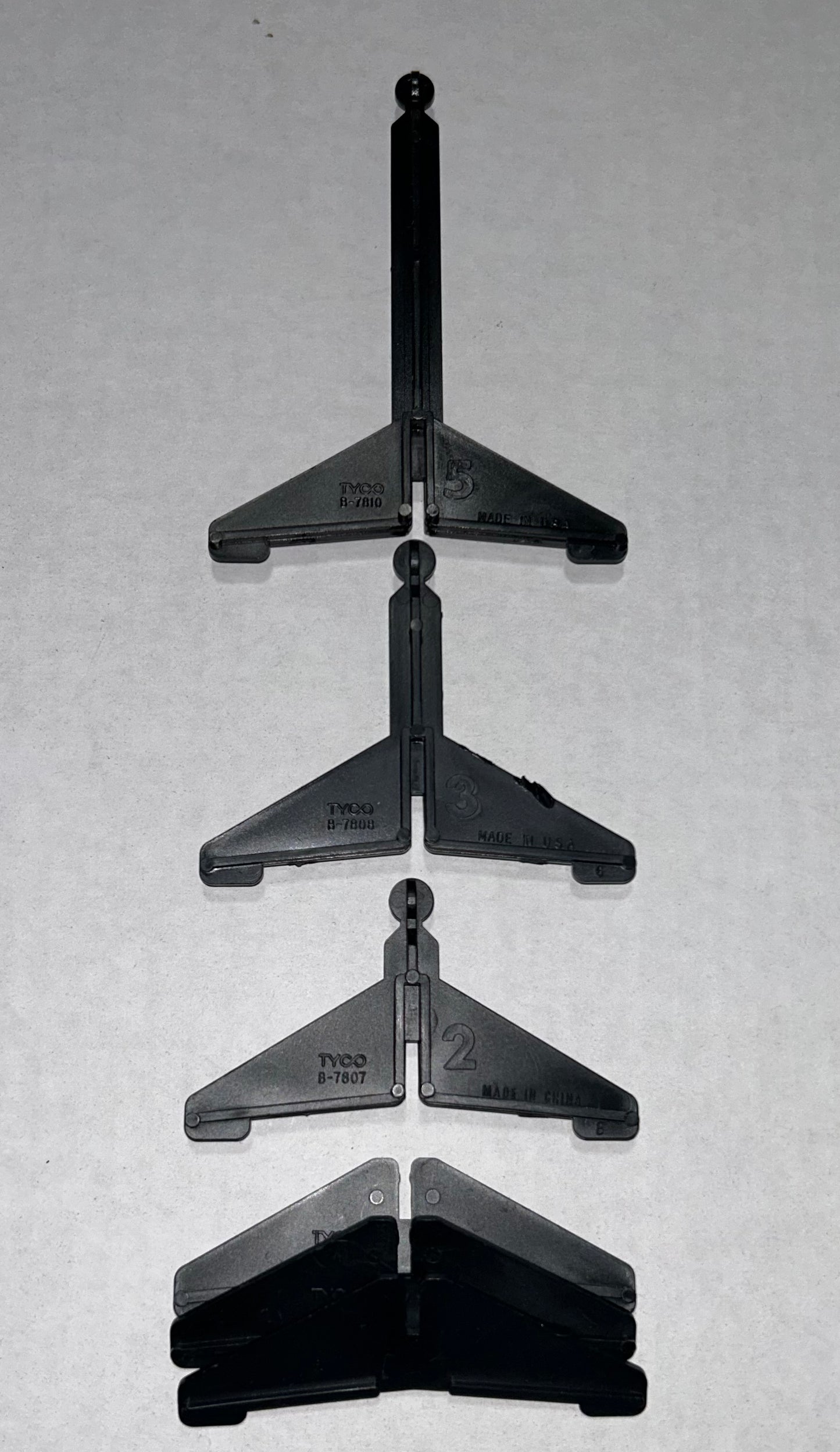 Tyco Track Supports-Black-3 pc.