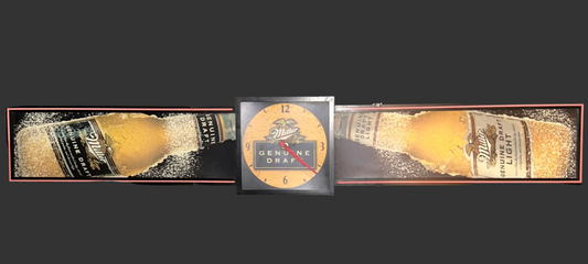 Miller Genuine Draft Lighted Sign and Clock