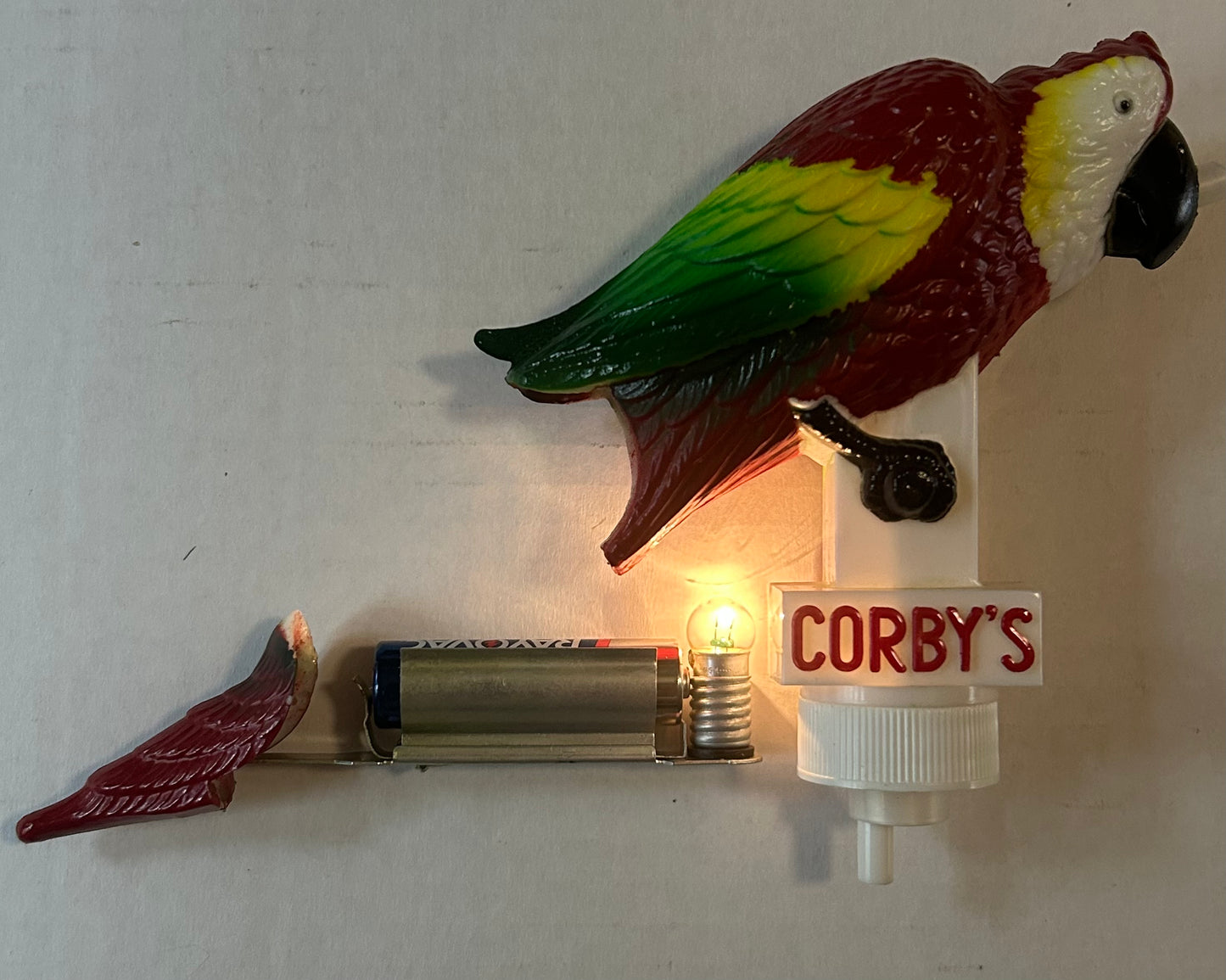 Corby’s Lighted Parrot Drink Pourer