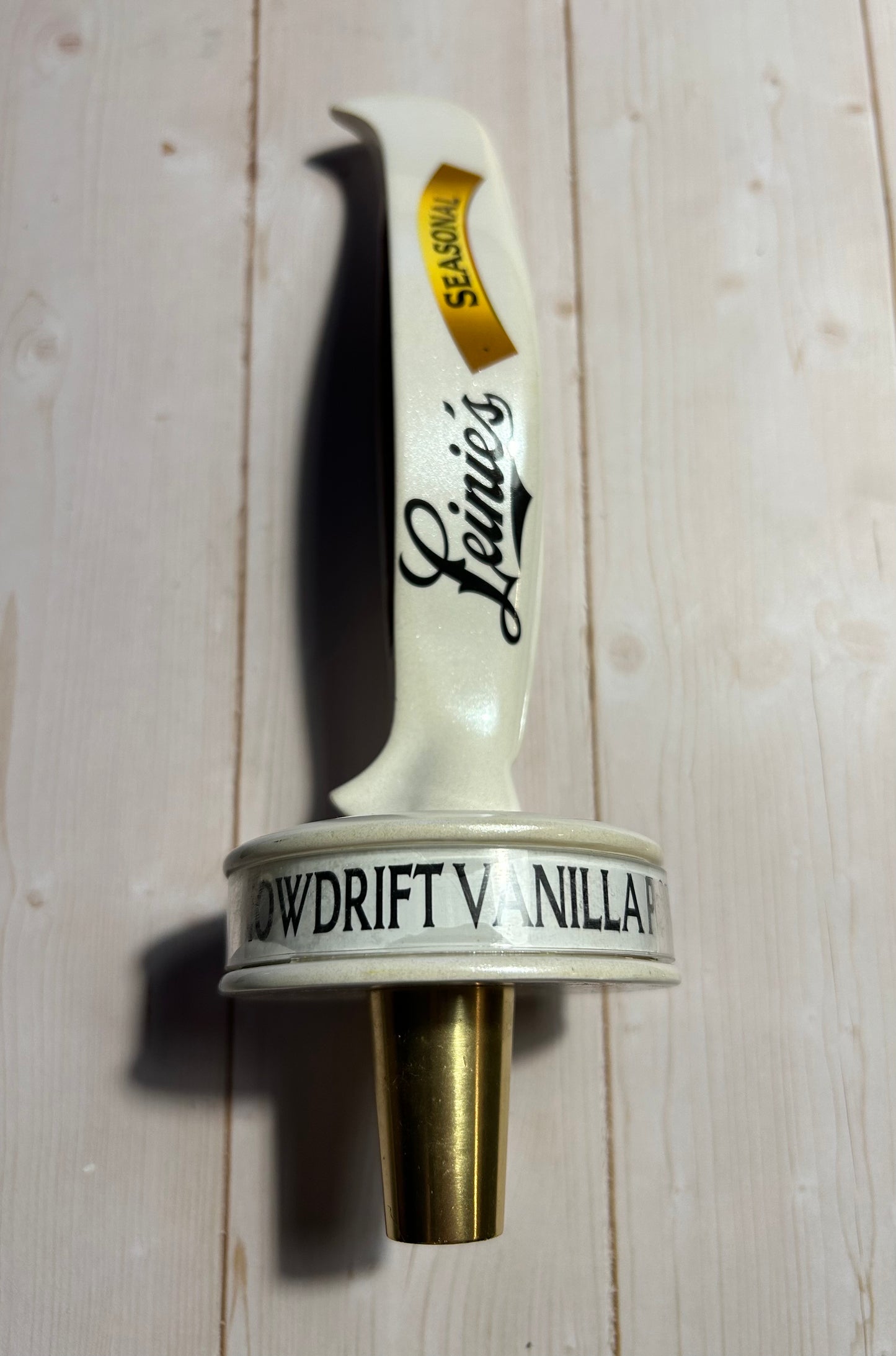 Leinenkugel’s Snowdrift Vanilla Porter Tap Handle