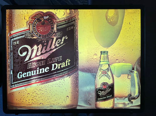 Miller Genuine Draft Lighted Sign