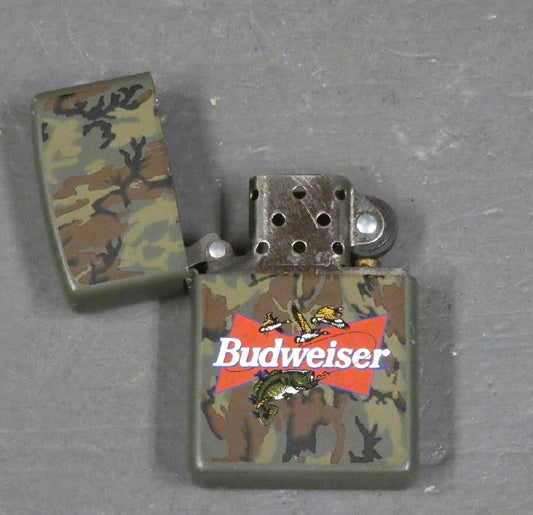 Budweiser Camo Zippo w/Box-1999