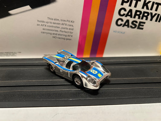 Tyco Porsche Chrome Slot Car