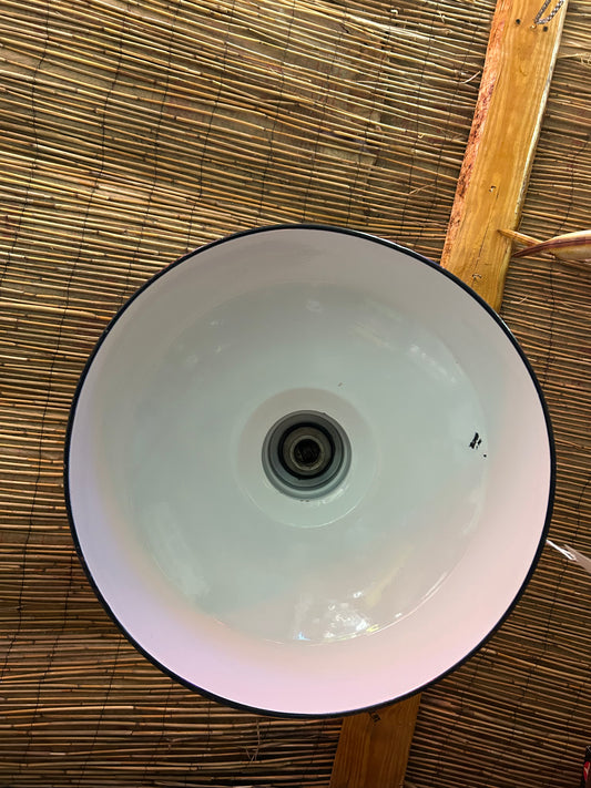 Industrial/Gas Station Porcelain Lamp Shade