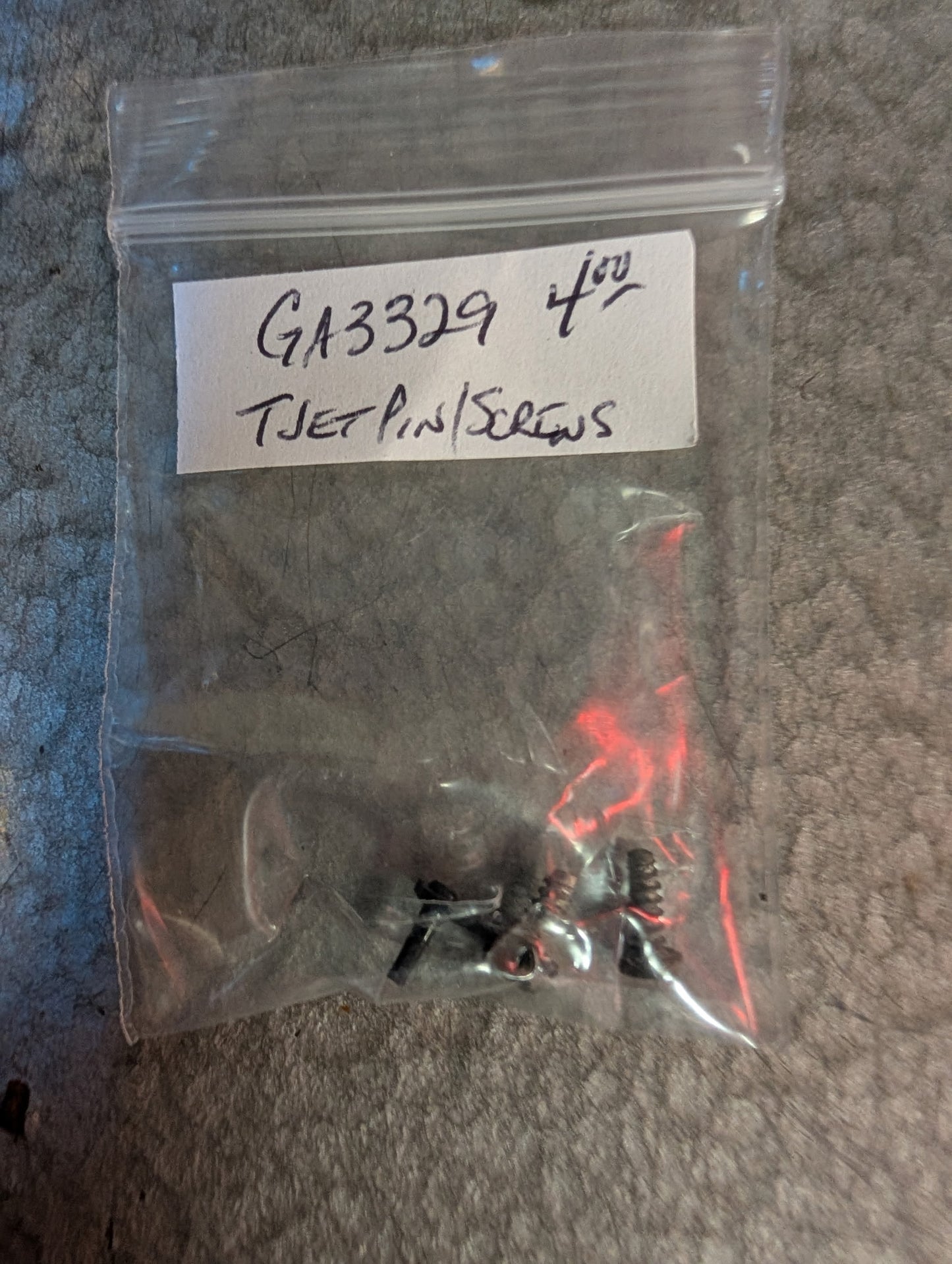 TJet Guide Pin and 2 Screws