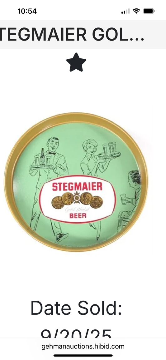 Stegmaier Gold Medal Beer Tray
