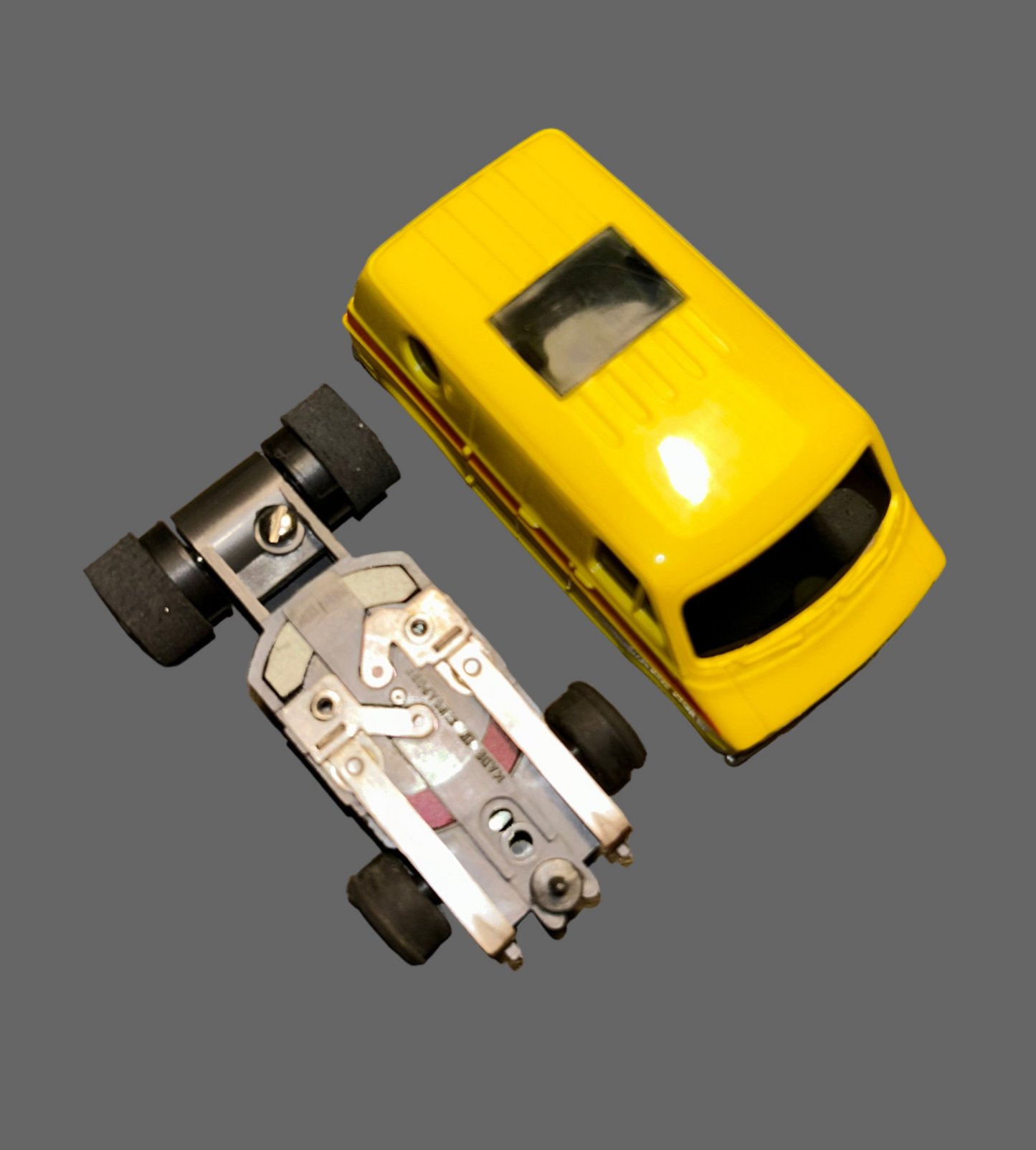 AFX Dodge Van Slot Car-Yellow