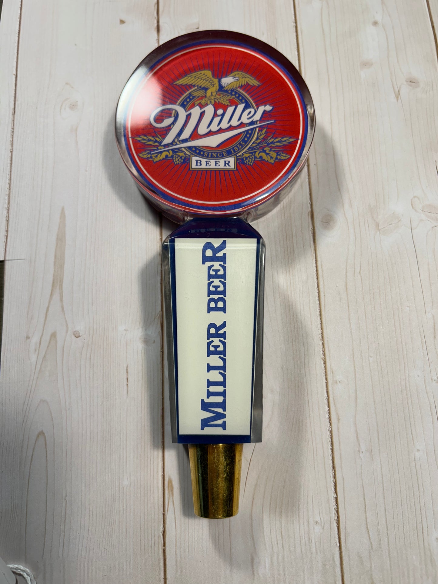 Miller Beer Acrylic Tap Handle