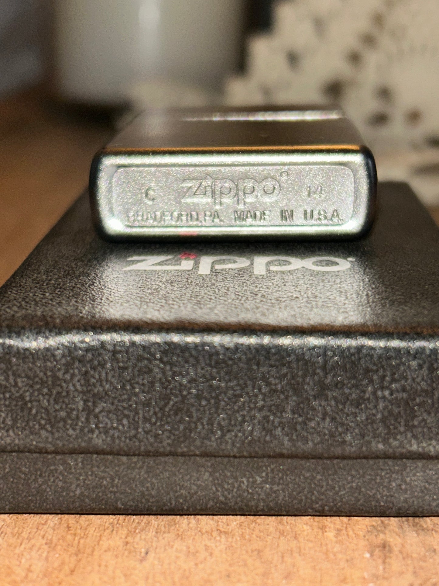 Satin Chrome Zippo Lighter-Unstruck