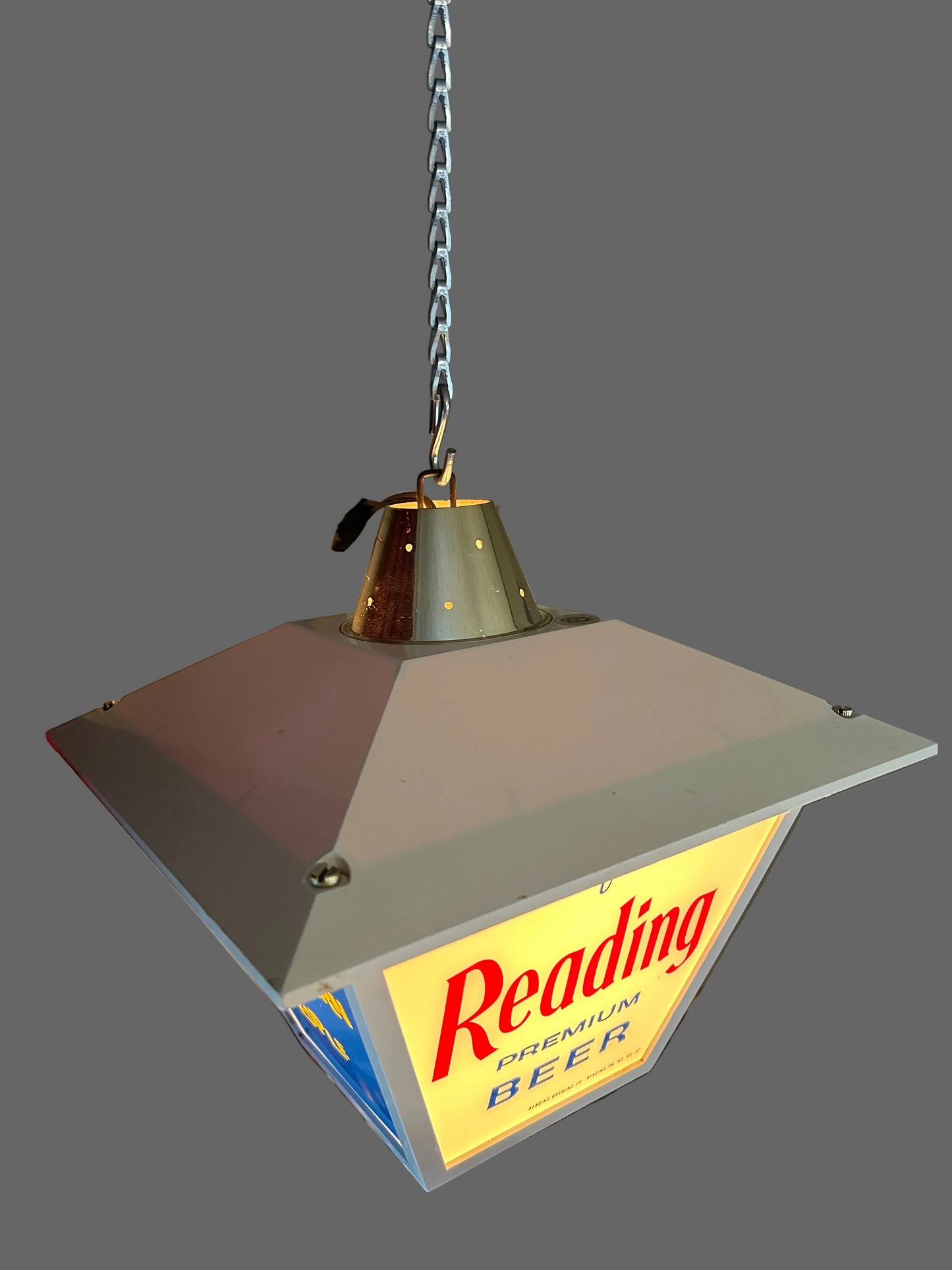 Reading Beer Hanging Advertising Light