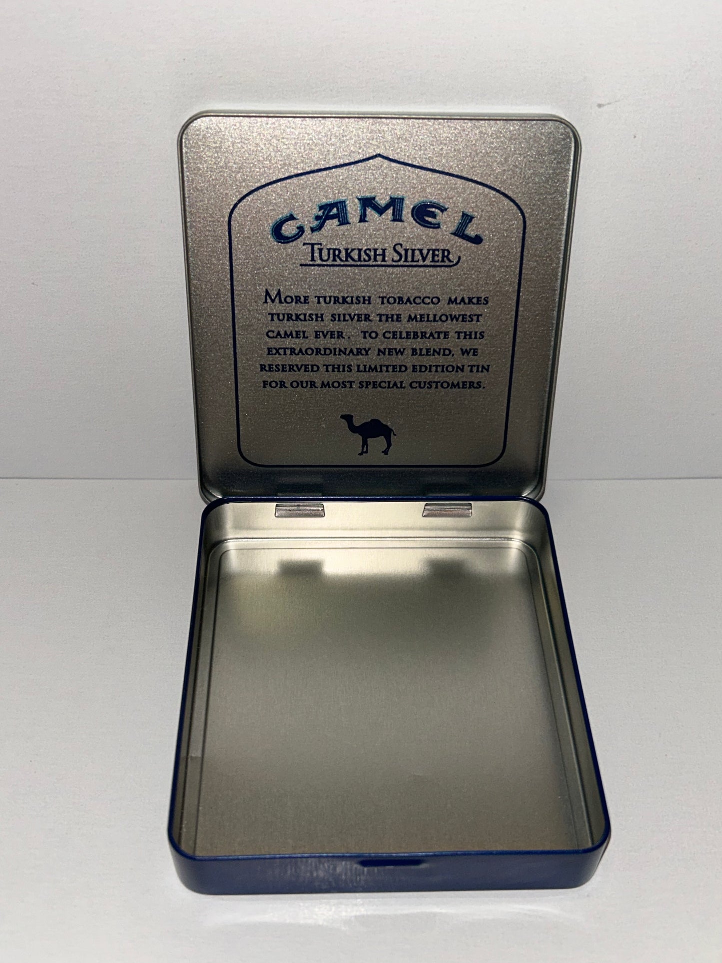 Camel Turkish Silver Cigarette Tin