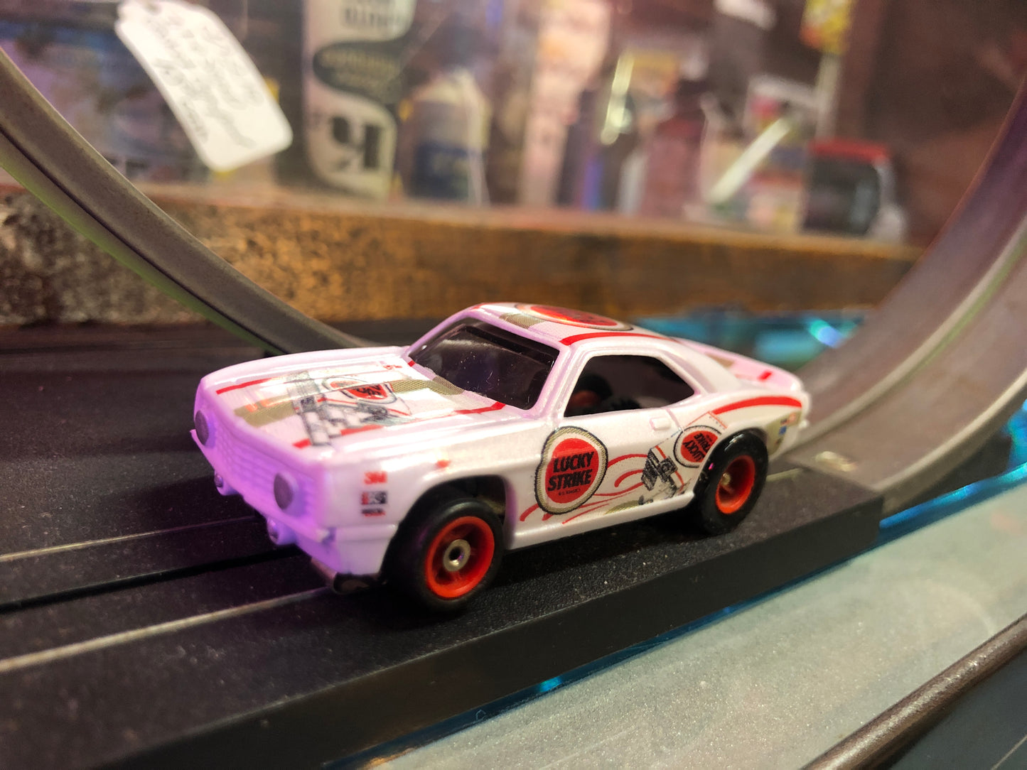 Auto World/AFX 1969 Camaro Lucky Strike Custom Slot Car