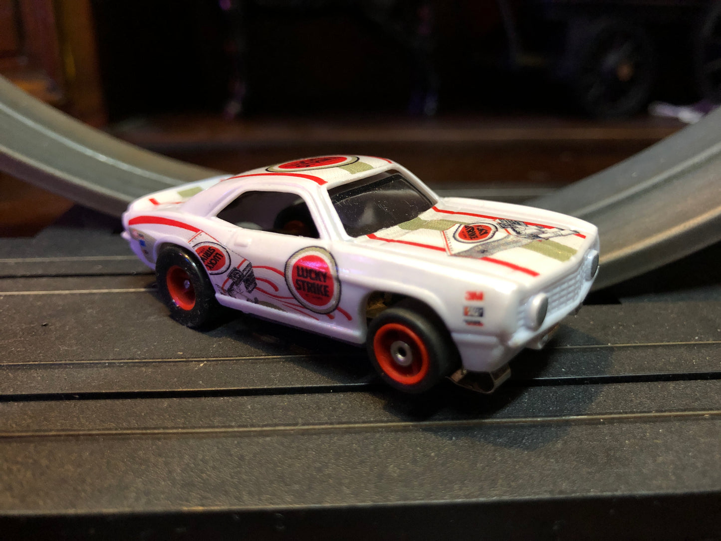 Auto World/AFX 1969 Camaro Lucky Strike Custom Slot Car