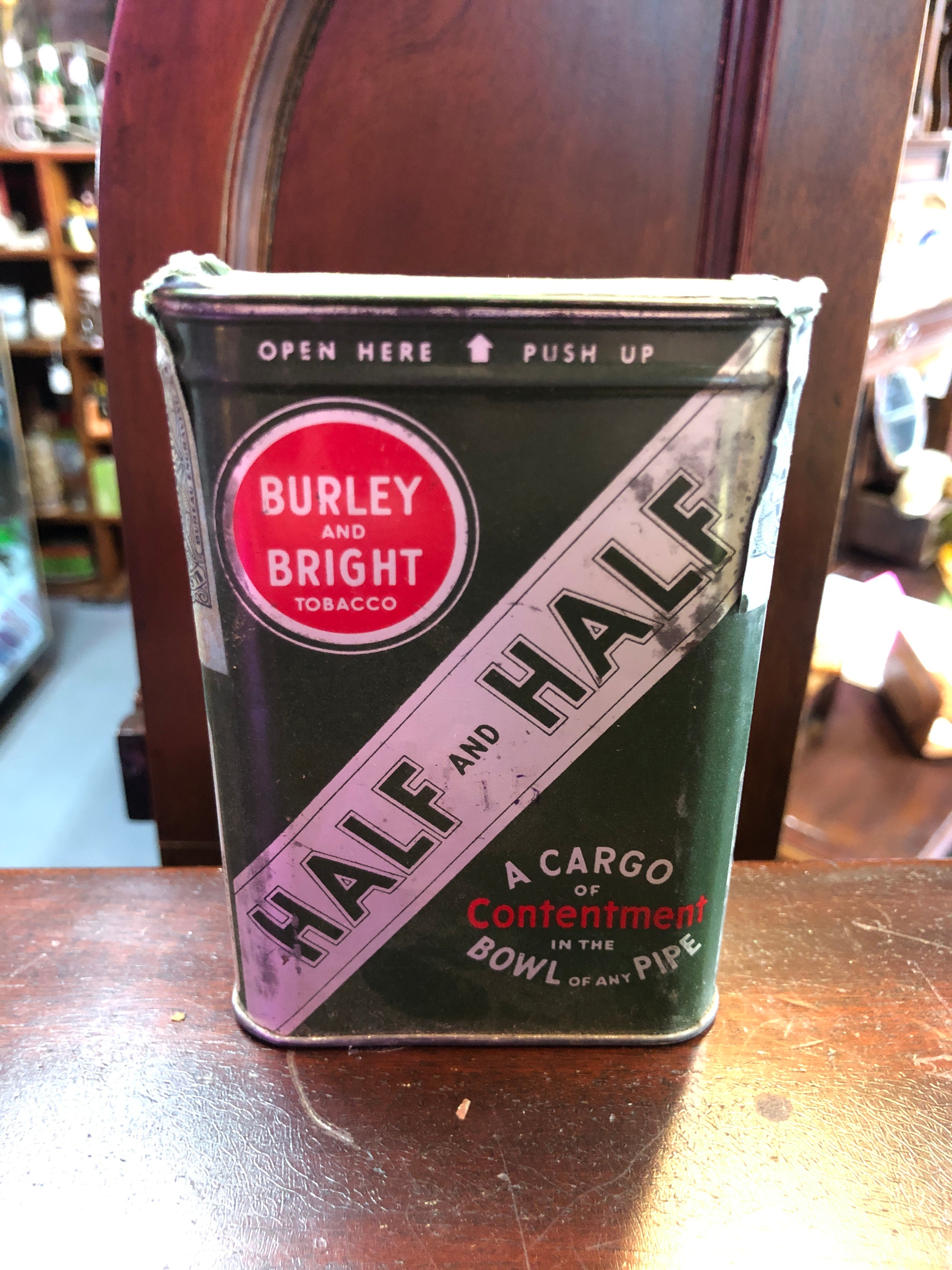 burley and bright tobacco tin Half and Half Burley and Bright Bowl/Pipe Tobacco Tin – AnTiki G's burley and bright tobacco tin Half and Half Burley and Bright Bowl/Pipe Tobacco Tin – AnTiki G's