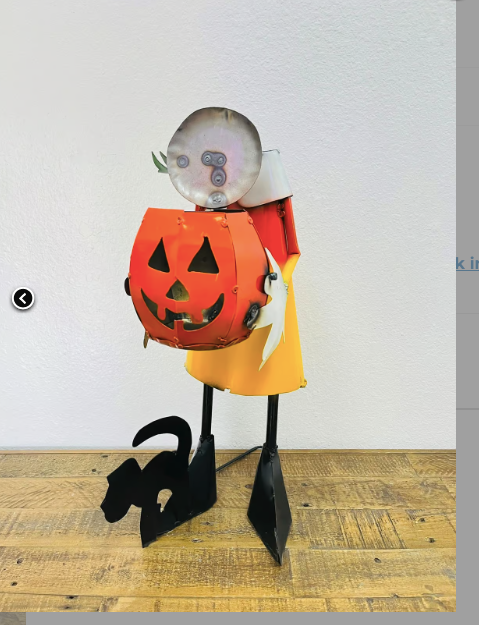 Headless Candy Corn Pumpkin