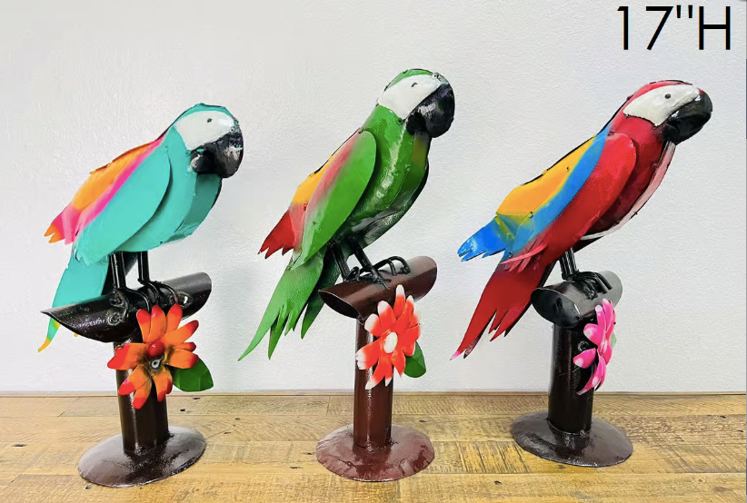 Parrot On Flower Stand