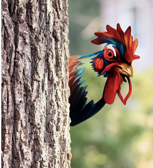 Peeking Rooster